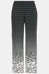 Dot Print Elastic Waist Palazzo Pants
