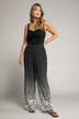 Dot Print Elastic Waist Palazzo Pants