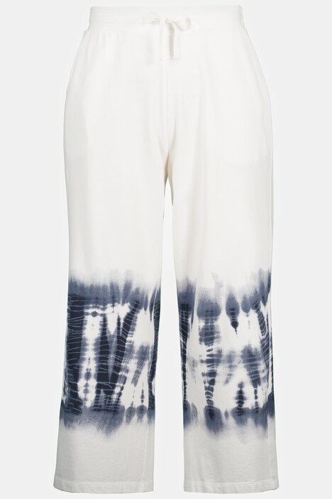 comfortbroek Rose, batikzoom, smalle pijpen, elastische band