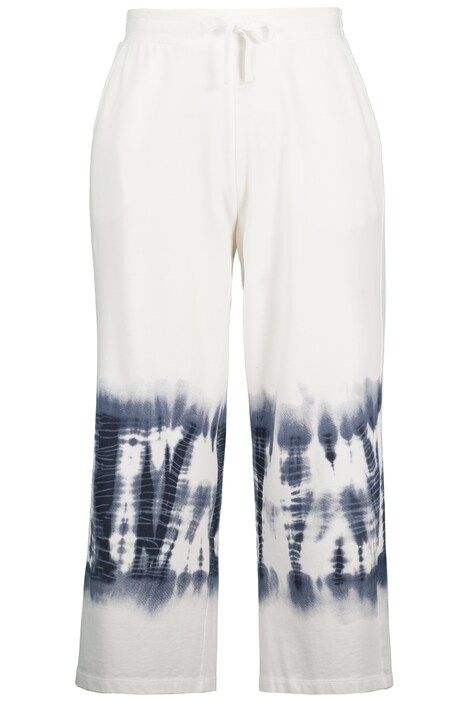 Kalhoty Rose, batikovaný lem, úzké nohavice, elastický pas