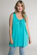 Tie Detail Super Soft Modal/Cotton A-line Fit Knit Tank Tunic