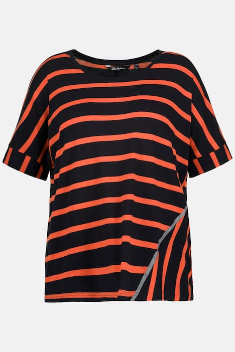 t-shirt, randmix, reflexer, rund  hals, halv ärm