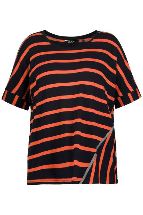 Tričko, pruhy, reflexní prvky, kulatý výstřih, krátké rukávy