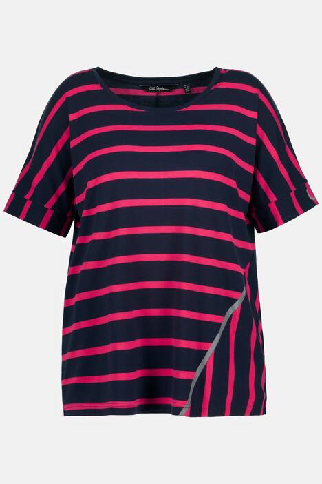 Tričko, pruhy, reflexní prvky, kulatý výstřih, krátké rukávy