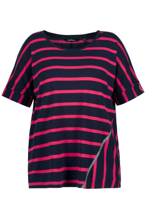 Tričko, pruhy, reflexní prvky, kulatý výstřih, krátké rukávy