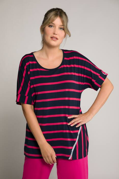 Tričko, pruhy, reflexní prvky, kulatý výstřih, krátké rukávy