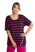 Tričko, pruhy, reflexní prvky, kulatý výstřih, krátké rukávy