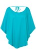 Tričko-kimono, A střih, průstřihy, kulatý výstřih, 3/4 rukávy