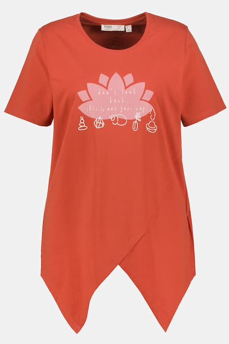 T-Shirt, Mandala, Rundhals, Halbarm, Biobaumwolle