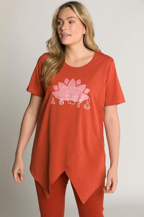 T-Shirt, Mandala, Rundhals, Halbarm, Biobaumwolle
