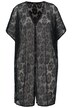 Plážové kimono, transparentní krajka, krátké rukávy