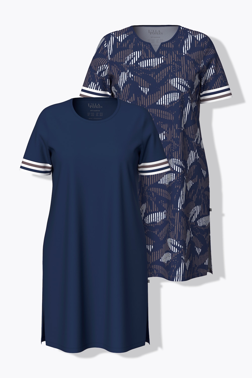 Bigshirts, 2er-Pack, Rundhals-/Herzausschnitt, Halbarm