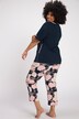 Elegant Floral Cotton Knit Pajama Set