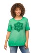 Tričko, vločkový potisk, kulatý výstřih, krátké rukávy, otevřené okraje