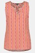 Pyjamatop, Streifen, V-Ausschnitt, ärmellos