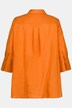 Leinenbluse, A-Linie, Hemdkragen,3/4-Arm
