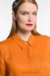Leinenbluse, A-Linie, Hemdkragen,3/4-Arm
