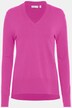 Pullover, V-Ausschnitt, Langarm, Feinstrick