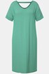 Midikleid, Ringel, V-Ausschnitt, Halbarm