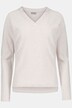 Pullover, V-Ausschnitt, Langarm, Feinstrick