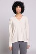 Pullover, V-Ausschnitt, Langarm, Feinstrick