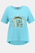 T-Shirt, Sonne, Oversized, Rundhals, Fledermaus-Halbarm