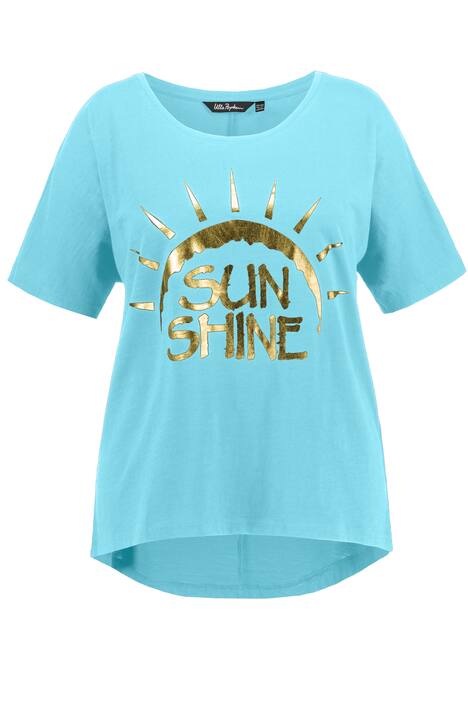 Tričko, slunce, oversize, kulatý výstřih, netopýří krátké rukávy