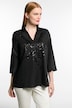 Sequin Accent Linen Shirt