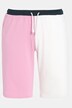 Colorblock Wide Leg Rose Fit Stretch Cotton Jogging Shorts