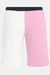 Colorblock Wide Leg Rose Fit Stretch Cotton Jogging Shorts