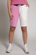 Colorblock Wide Leg Rose Fit Stretch Cotton Jogging Shorts