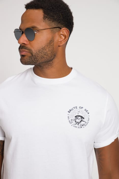 STHUGE T-Shirt, Print, Rundhals, Halbarm, bis 8 XL