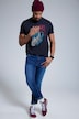 T-Shirt, Sailor, Rundhals, Halbarm, bis 8 XL