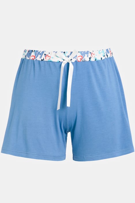 Sovshorts, 2-pack, enfärgade/leomönstrade, resårlinning