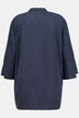 Updated Classic Button Front Lyocell Blend Tunic Blouse