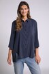 Updated Classic Button Front Lyocell Blend Tunic Blouse