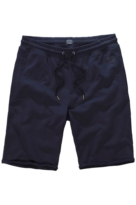 Bermudy, teplákové, elastický pas, otevřené okraje, do 8XL