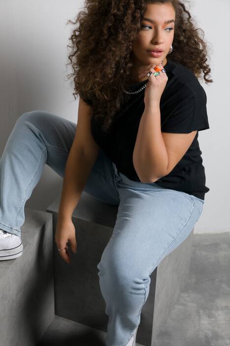 T-Shirt, oversized, Rundhals