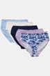 5 Pack of Stretch Cotton Panties - Abstract Shells, Solids