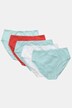 5 Pack of Picot Lace Stretch Cotton Panties - Solids