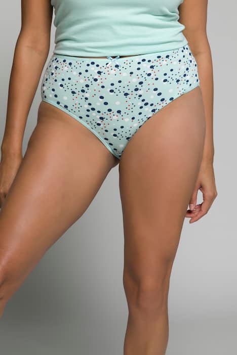 Slips, 5er-Pack, Punkte/einfarbig