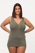 Sheer Lace Trim Supima Stretch Cotton Tank