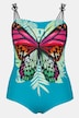 Badeanzug, Schmetterling, Softcups, geteilte Träger