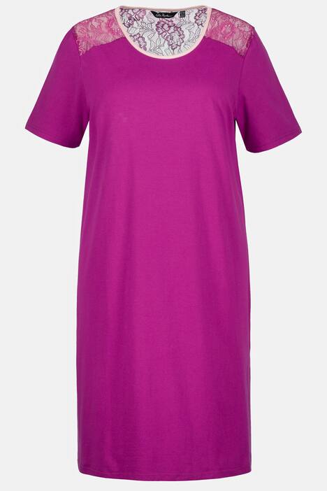 Koszule nocne, dwupak, kwiaty/gładkie, bez rękawów/krótki rękaw