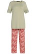 Pyžamo, Paisley, krajka, kulatý výstřih, krátké rukávy