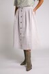 Timeless Button Front Viscose/Linen Skirt