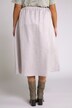 Timeless Button Front Viscose/Linen Skirt