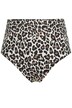 Bikiny kalhotky, vysoký pas, leopardí potisk