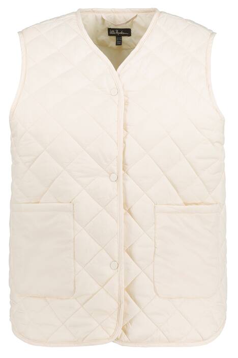 Prošívaná vesta, výstřih do V, vzadu delší, bez rukávů