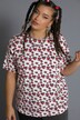 Allover Heart Print Tee
